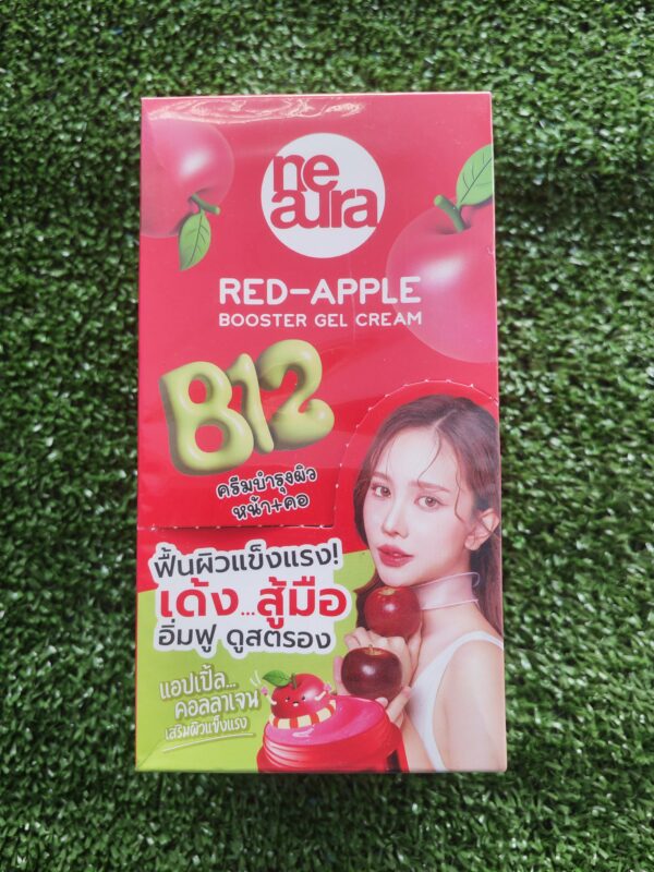 ครีมซอง Neaura B12 แอปเปิ้ลแดง 🍎 เจลบูสเตอร์หน้าใส ลดสิว รอยสิว ผิวแข็งแรง  เหมาะกับวัยรุ่น